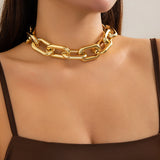 Exaggerated Heavy Metal Thick Chain Choker - Trendy Unisex Necklace