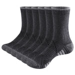 Cotton Casual Crew Socks - 5 Pairs Cute Winter Warm Thick