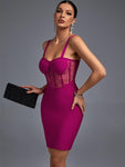 Style Sexy Lace Bandage Party Dress - Alt Style Clothing