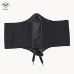 PU Leather Wide Underbust Corset Belt – Fashion Waist Shaper for Bold Style