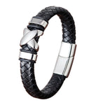 Classic Hand-Woven Leather Bracelet - Nordic Amulet Design