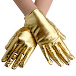 Military Parade Performance Leather Gloves - Cosplay Wrist-Length Gloves