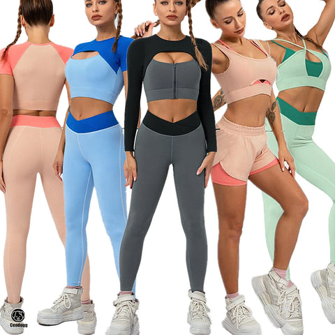 Cloud Hide Women's Yoga Set - Quick-Dry, Breathable Sportswear for All Sizes