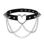Punk Spiked Choker Necklace - Alt Style Clothing