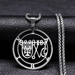 Stainless Steel Demon Seal Necklace - Alt Style Clothing