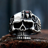 Gothic Skull Punk Ring Stainless Steel