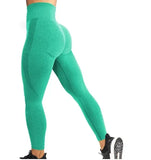 Seamless High-Waist Push-Up Leggings - Squat-Proof Workout & Yoga Pants