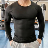 Dry Fit Compression Shirt - Long Sleeve Quick-Dry Fitness Top