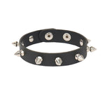 Multilayered Gothic Heavy Metal Leather Bracelet - Perfect for Rock and Metal Fans