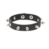 Multilayered Gothic Heavy Metal Leather Bracelet - Perfect for Rock and Metal Fans