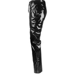 Faux Leather PVC Pants for Clubwear – Slim Fit Gothic Pencil Pants for Nightlife