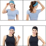 Elastic Cotton Yoga Headband - Soft, Solid Color Hair Accessory