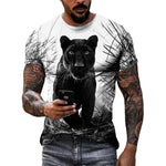 Men's Panther Graphic T-Shirt – Casual Street Style