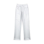 Casual Street Style PU Faux Leather Pants - High-Waisted Trousers for Fashion and Comfort