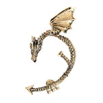 Vintage Gothic Dragon Ear Wrap – Punk Rock Clip Earrings