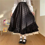 Elevate Your Style with our Vintage Pleated A-Line Ball Gown Long Midi Skirt for Women