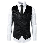 Steampunk Gothic Double-Breasted Cosplay Vest - V-Neck Design