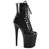 8 Inch High Heel Platform Ankle Boots - Alt Style Clothing
