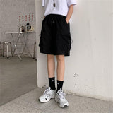 Cargo Gothic Funny Loose Solid Shorts - Alt Style Clothing