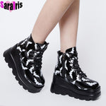 Ankle Boots Punk Sweet Heart Platform - Alt Style Clothing