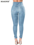 Skinny Stretch Ripped Jeans - Alt Style Clothing