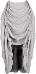Gothic Irregular Shirring Pleated Party Maxi Long Skirt - Alt Style Clothing