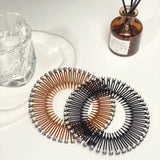 Full Circle Stretch Comb Headband - Flexible Teeth Hair Hoop