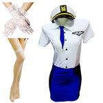 Elegant Stewardess Costume - Flight Attendant Uniform