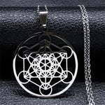 Seven Archangels Amulet Stainless Steel Necklace - The Ultimate Gothic Talisman for Protection and Guidance