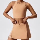 2-piece Tennis 2 Piece Set With Skirt And Top