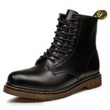 Edgy Handmade Thick-Soled Genuine Leather Boots for Alternative Men