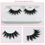 RED SIREN Wet Manga Lashes - Korean Makeup Fashion Long Thick Natural Fake Eyelashes