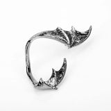 Gothic Punk Dragon Earrings Wing Vintage Ear Cuffs Clip On Earrings