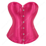 Overbust Leather Corset Bustier Top Perfect for Nightclub