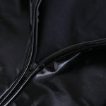 Faux Leather Catsuit PVC Bodysuit Front Zipper