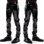 Faux Leather PVC Pants for Clubwear – Slim Fit Gothic Pencil Pants for Nightlife