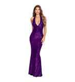 Elegant Sequined Fishtail Evening Dress – Perfect for Stunning Occasions