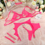 Cut Out Bra Brief Set 4-Pieces