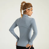 Slim Fit Workout Jacket - Quick-Dry Gym Fitness Zip-Up Top