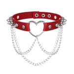 Punk Spiked Choker Necklace
