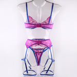 Lingerie Transparent Lace Underwear Sensual See Through Set 5-Piece
