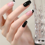 LILYCUTE 7ML 2Pcs/Set Black and White Glitter Nail Gel Polish Kit