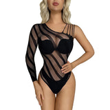 Mesh One-Piece Brazilian Bodysuit