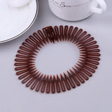 Full Circle Stretch Comb Headband - Flexible Teeth Hair Hoop