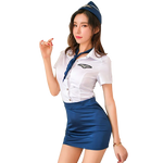 Elegant Stewardess Costume - Flight Attendant Uniform