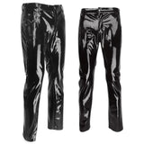 Faux Leather PVC Pants for Clubwear – Slim Fit Gothic Pencil Pants for Nightlife