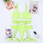 Sensual Lingerie Transparent Sexy Bra And Panty Set - Alt Style Clothing