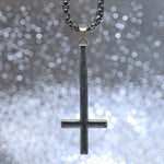 Classic Inverted Satanic Cross Pendant Necklace