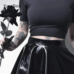 High Waist Skirt  Goth Dark