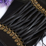 Wide Leather Belt - Fashionable Ethnic Dress Belt with Tassels